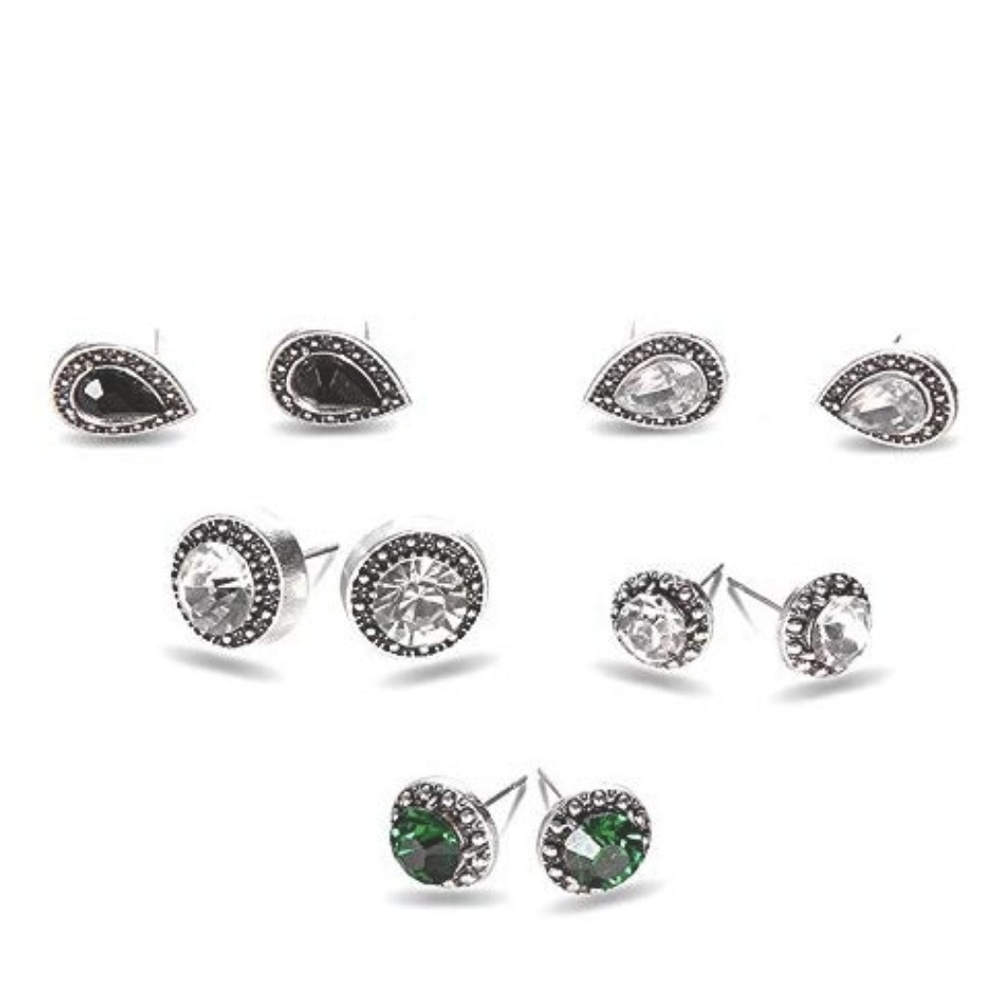 ONE LEFT! Gorgeous Boho Druzy Teardrop Earring Set - Picture 2 of 3